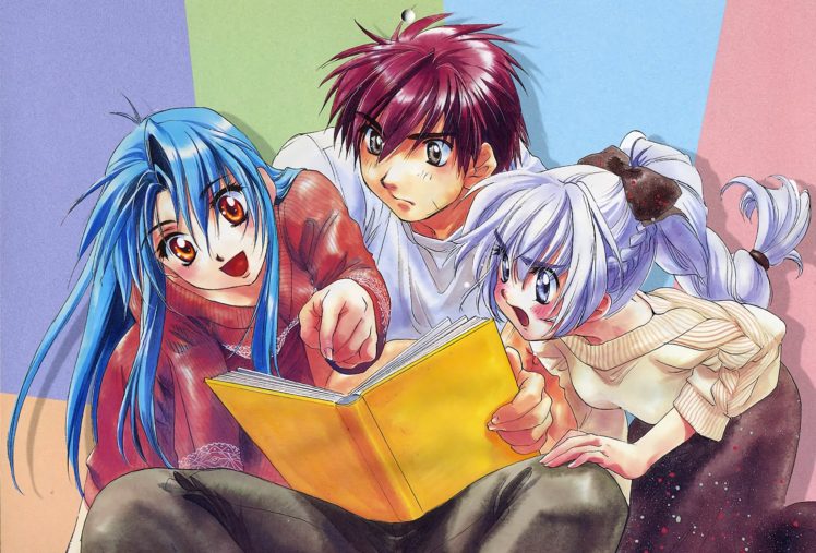 Full Metal Panic!, Sousuke Sagara, Chidori Kaname, Teletha Tessa Testarossa, Manga HD Wallpaper Desktop Background