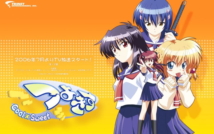 Tsuyokiss, Konoe Sunao, Kurogane Otome, Kanisawa Kinu, Yashi Nagomi, Anime girls HD Wallpaper Desktop Background