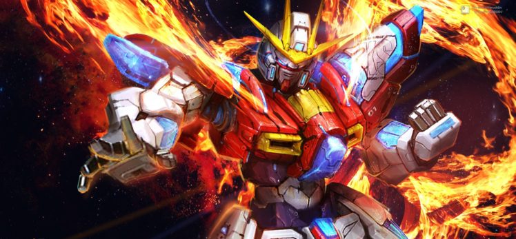 Mobile Suit Gundam,  Gundam Build Fighters Try, Fire HD Wallpaper Desktop Background