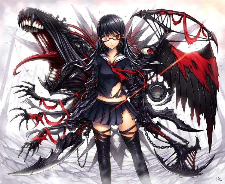 long hair red eyes anime anime girls black hair sailor