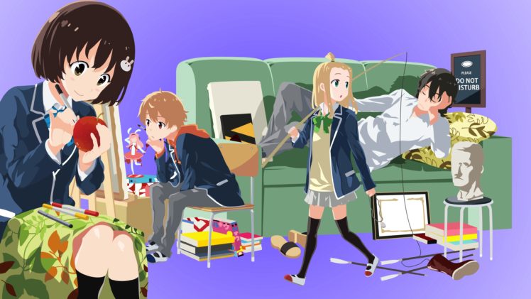 Kono Bijutsubu ni wa Mondai ga Aru!, Usami Mizuki, Colette (Konobi), Uchimaki Subaru, Buchō (Konobi) HD Wallpaper Desktop Background