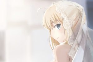 face, Blonde, Anime, Anime girls, Fate Stay Night, Saber