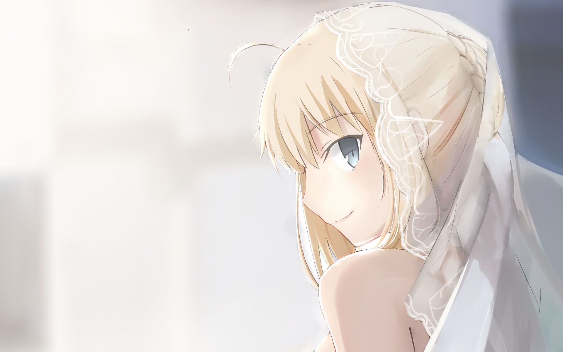 face, Blonde, Anime, Anime girls, Fate Stay Night, Saber Wallpaper
