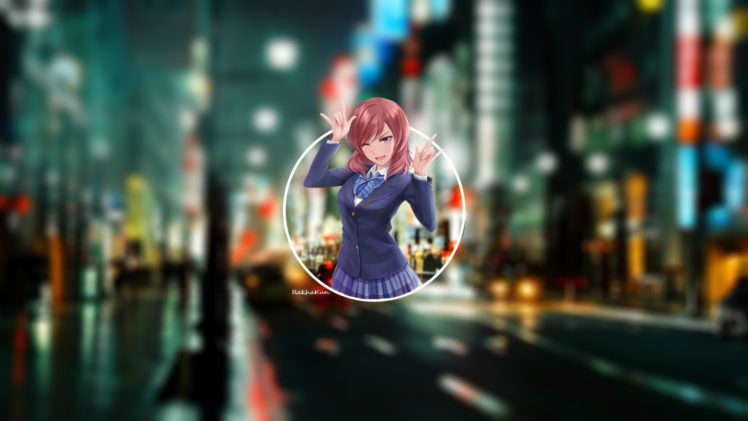 long hair, Anime, Anime girls, Nishikino Maki, Love Live!, City HD Wallpaper Desktop Background