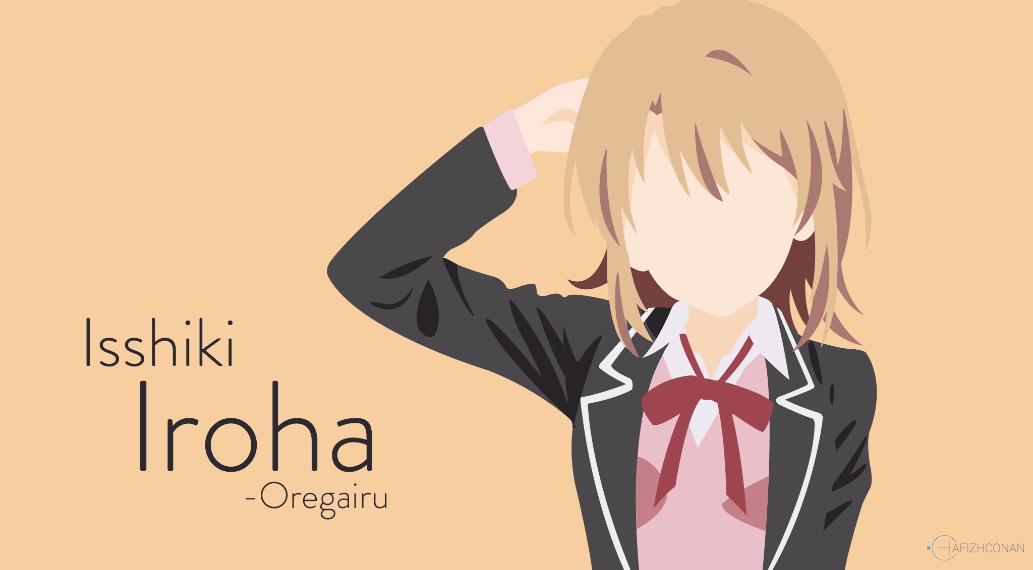 Yahari Ore no Seishun Love Comedy wa Machigatteiru, Isshiki Iroha, Anime girls, Anime Wallpaper