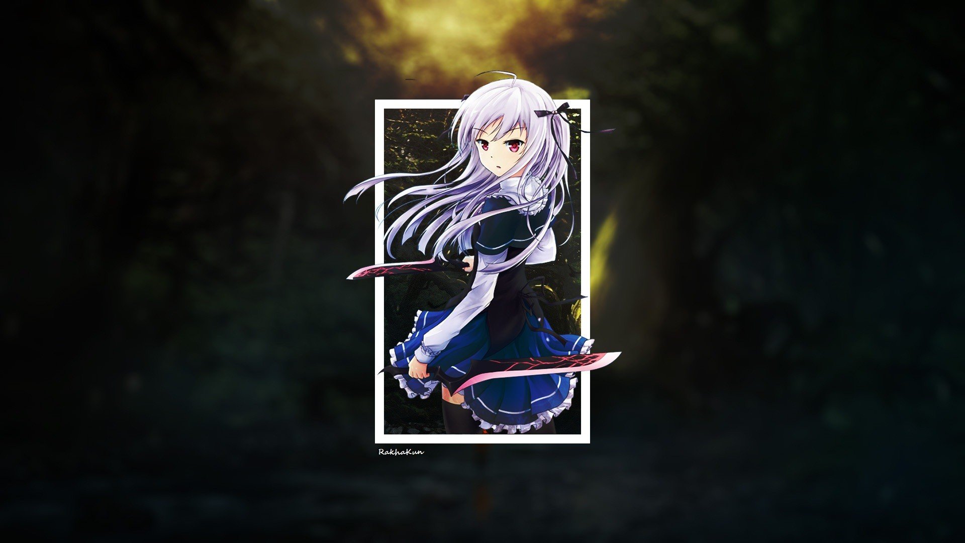 anime, Anime girls, Absolute Duo, Sigtuna Julie, Nature, Sword Wallpaper