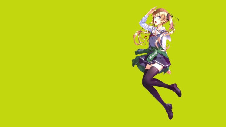 Saenai Heroine no Sodatekata, Anime girls, Sawamura Eriri Spencer, Anime, Thigh highs HD Wallpaper Desktop Background