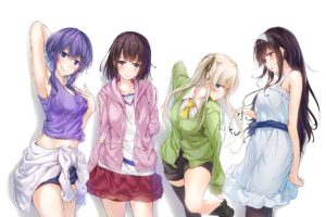 Saenai Heroine no Sodatekata, Anime girls, Sawamura Eriri Spencer, Kasumigaoka Utaha, Katou Megumi, Hyoudou Michiru, Anime