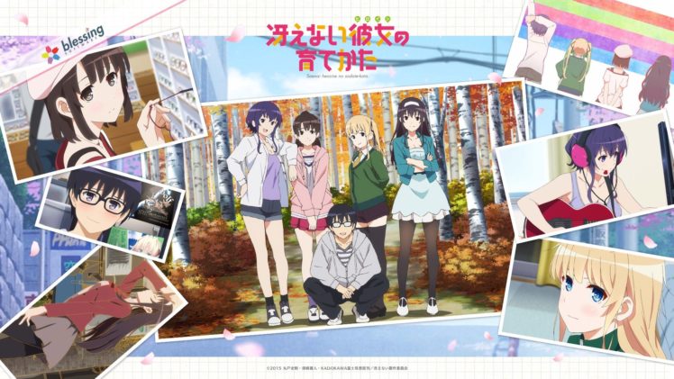 Saenai Heroine no Sodatekata, Sawamura Eriri Spencer, Kasumigaoka Utaha, Katou Megumi, Hyoudou Michiru, Anime HD Wallpaper Desktop Background
