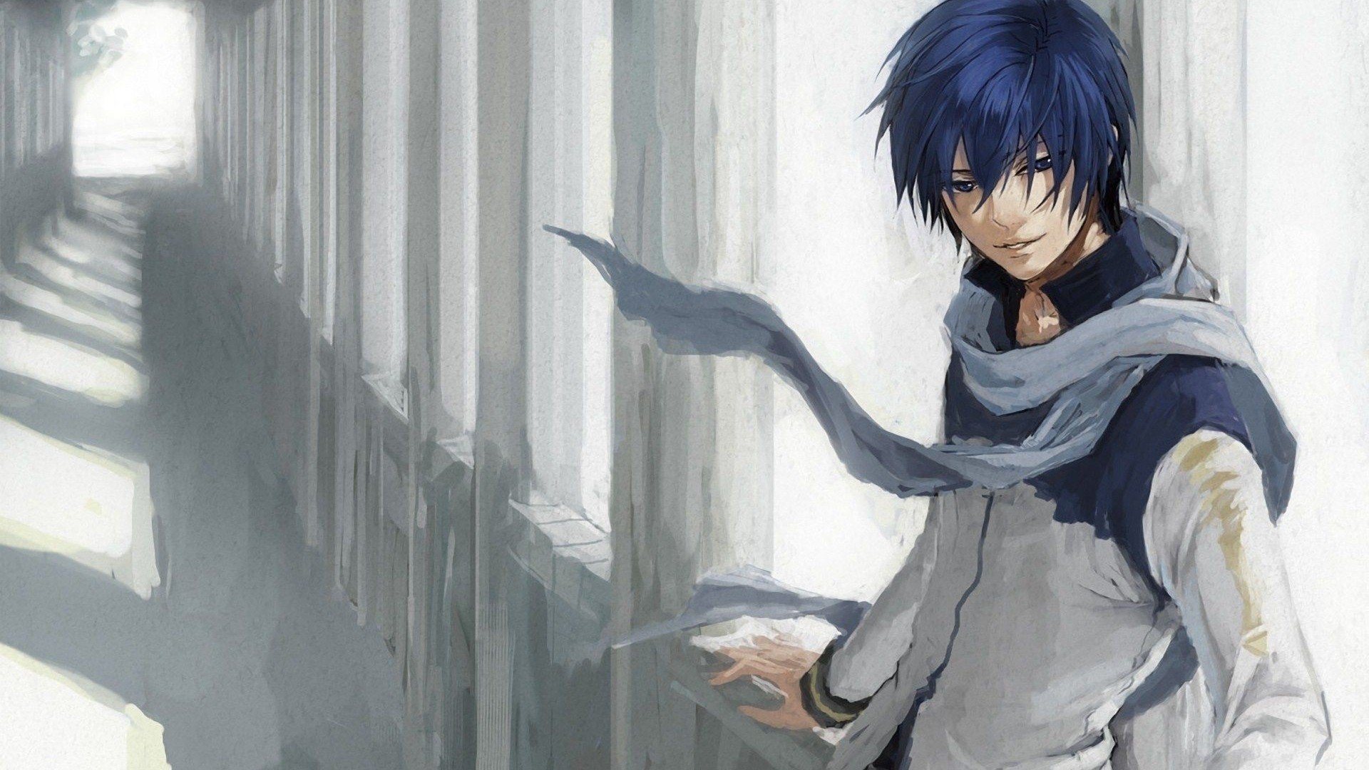 anime, Blue, Fan art Wallpaper