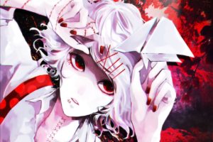 painted nails, Red eyes, Juzo, Anime &  Manga, Tokyo Ghoul:re, Anime girls, Anime