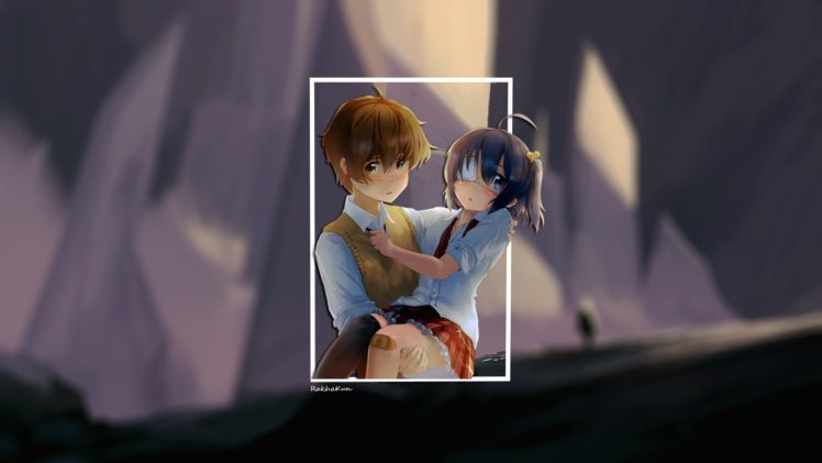 anime, Anime girls, Anime boys, Takanashi Rikka, Chuunibyou demo Koi ga Shitai!, Togashi Yuuta, Landscape HD Wallpaper Desktop Background