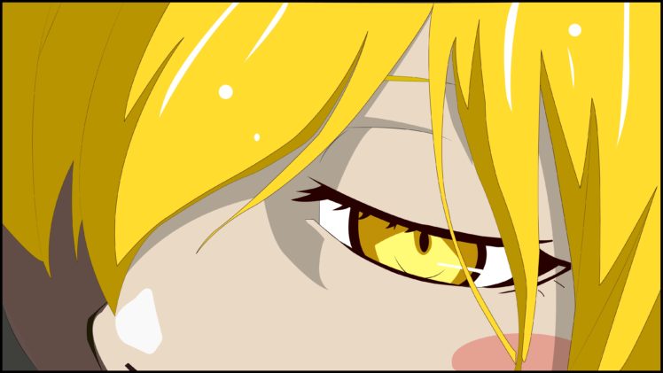 blonde, Oshino Shinobu, Monogatari Series, Anime HD Wallpaper Desktop Background