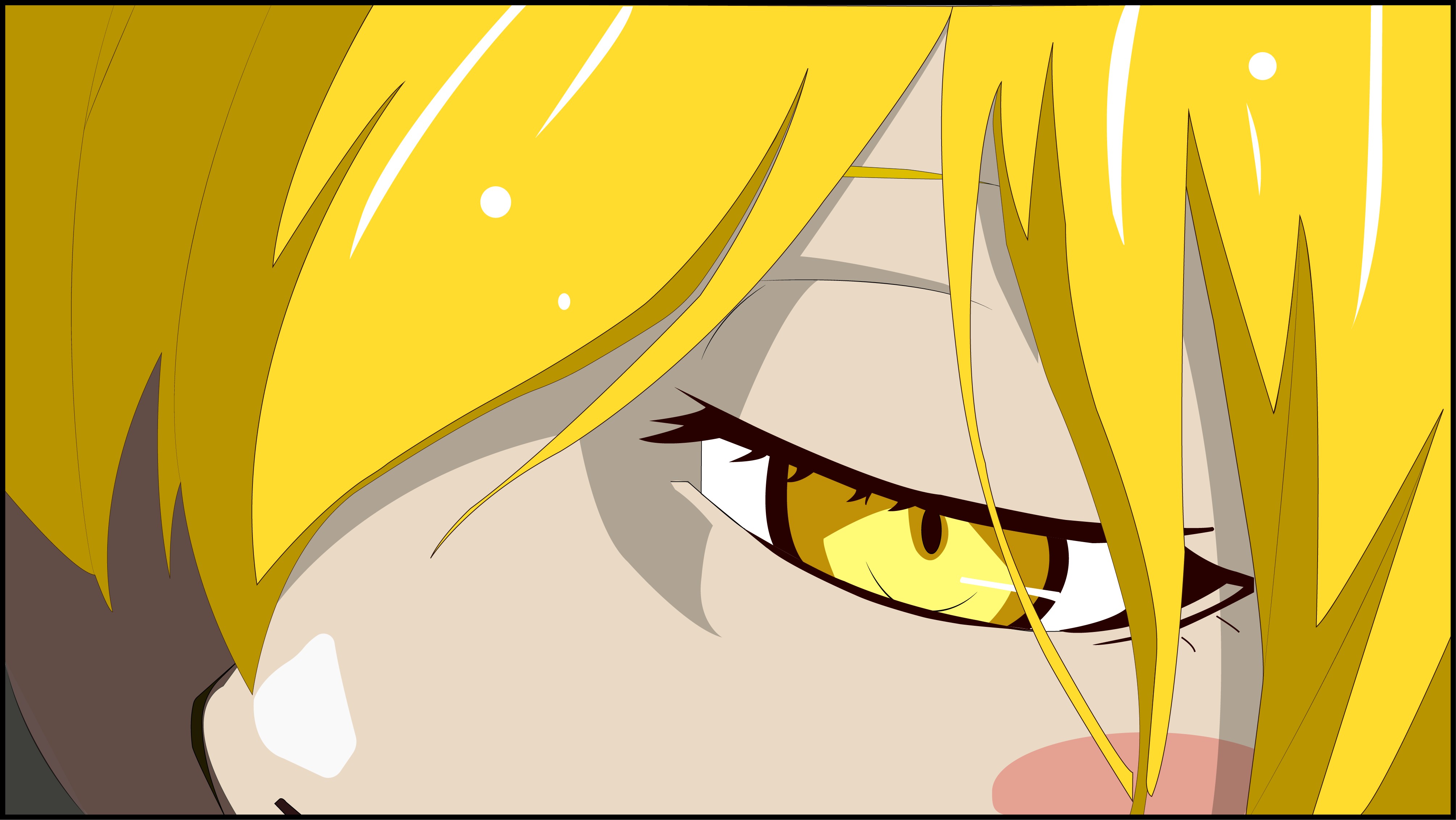 blonde, Oshino Shinobu, Monogatari Series, Anime Wallpaper