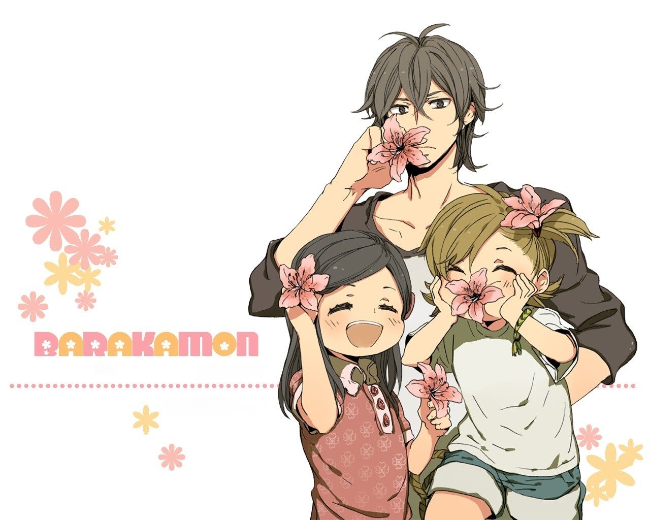 Barakamon, Kotoishi Naru, Handa Seishuu, Kubota Hina Wallpaper