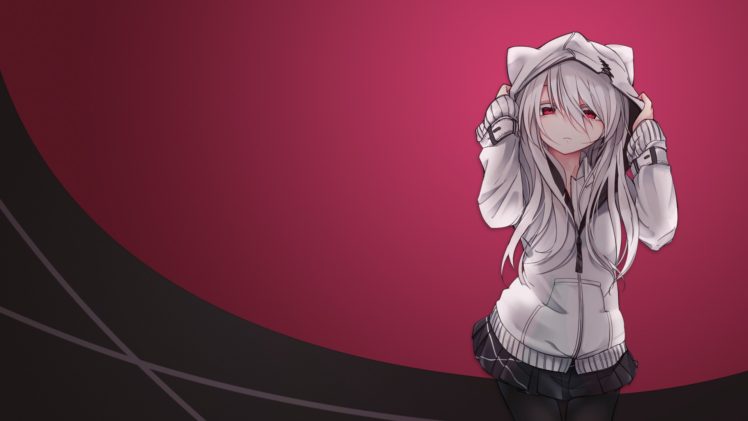 white hair, Anime girls HD Wallpaper Desktop Background