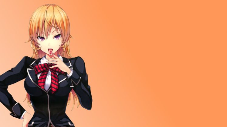anime girls, Simple background, Shokugeki no Souma, Nakiri Erina HD Wallpaper Desktop Background