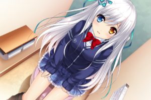 amanogawa saya, Visual novel, Anime girls, Heterochromia