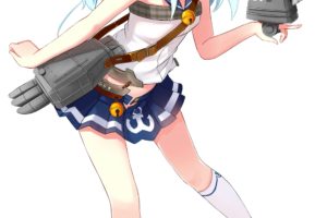 Warship Girls, Anime girls, Fubuki, Sailor uniform