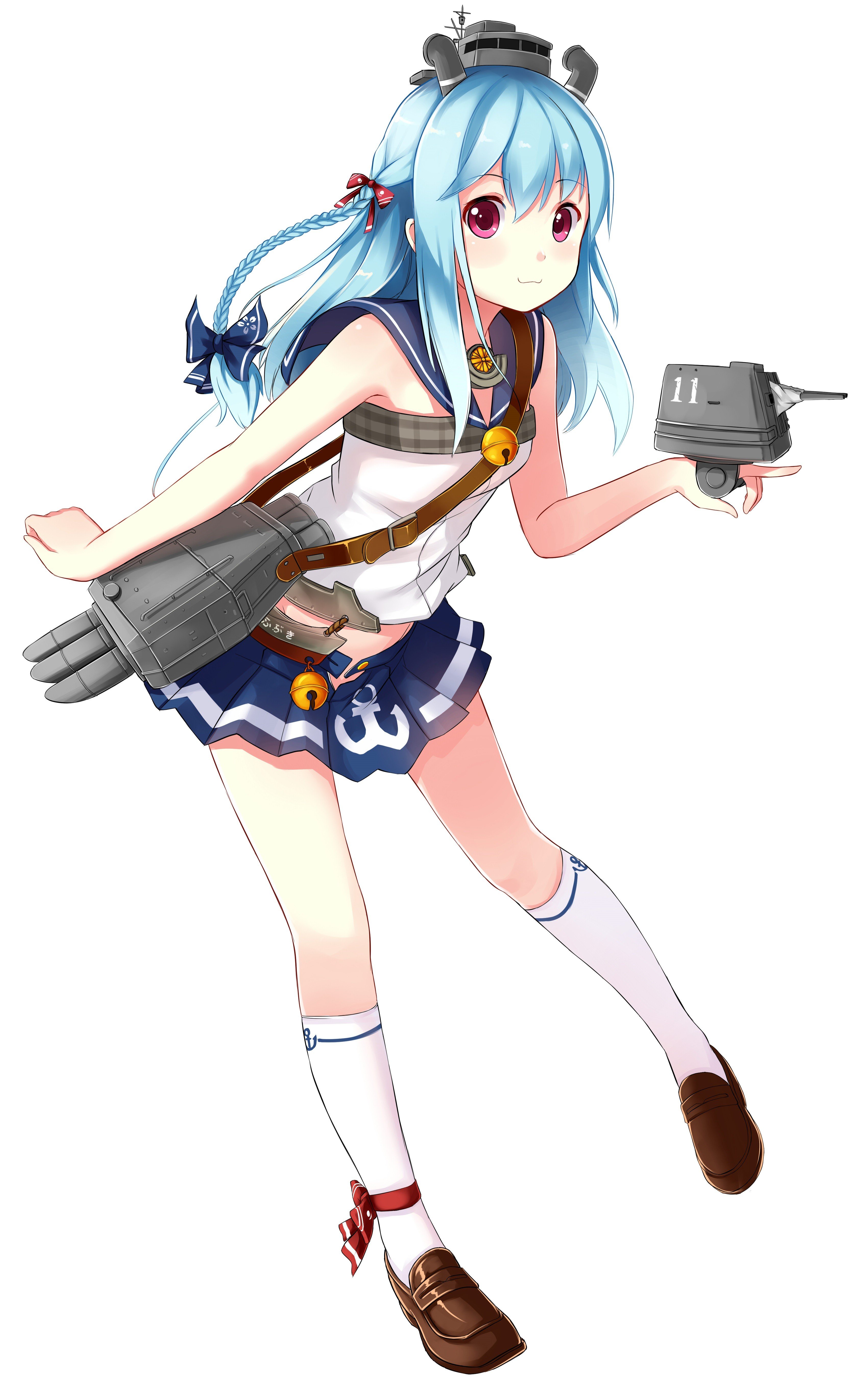 Warship Girls, Anime girls, Fubuki, Sailor uniform Wallpaper