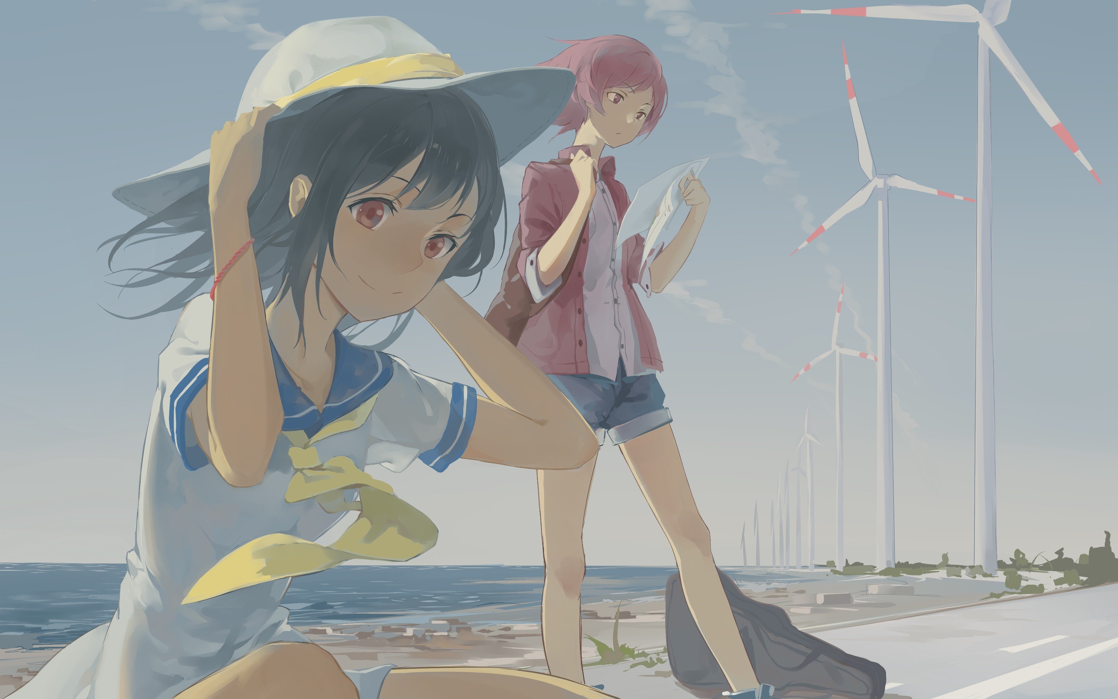 beach, Love Live! Wallpaper