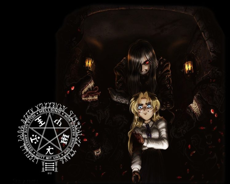 Hellsing, Alucard, Sir Integra Fairbrook Wingates Hellsing, Anime HD Wallpaper Desktop Background