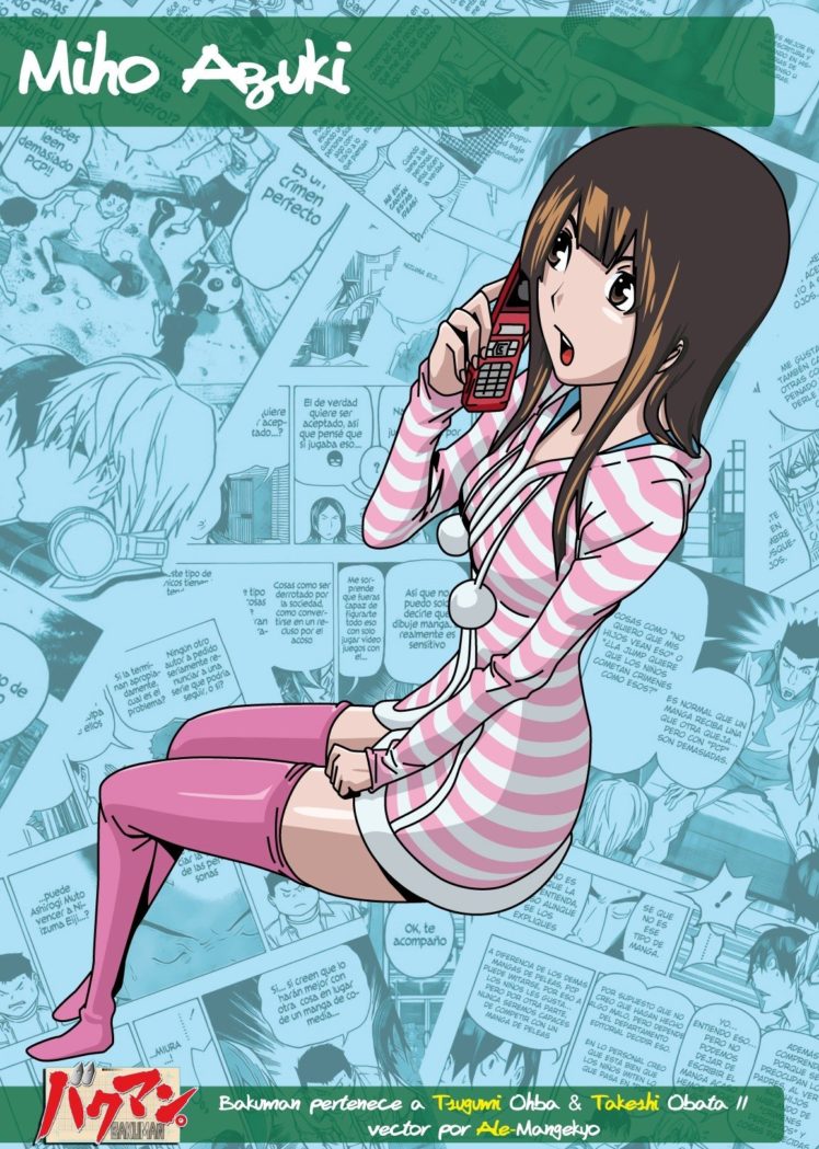 Bakuman, Miho Azuki, Anime HD Wallpaper Desktop Background