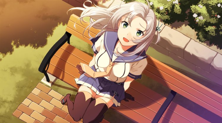 anime girls, Uniform, Anime HD Wallpaper Desktop Background