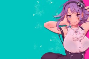 anime girls, Artwork, Dagashi Kashi, Shidare Hotaru, Bra