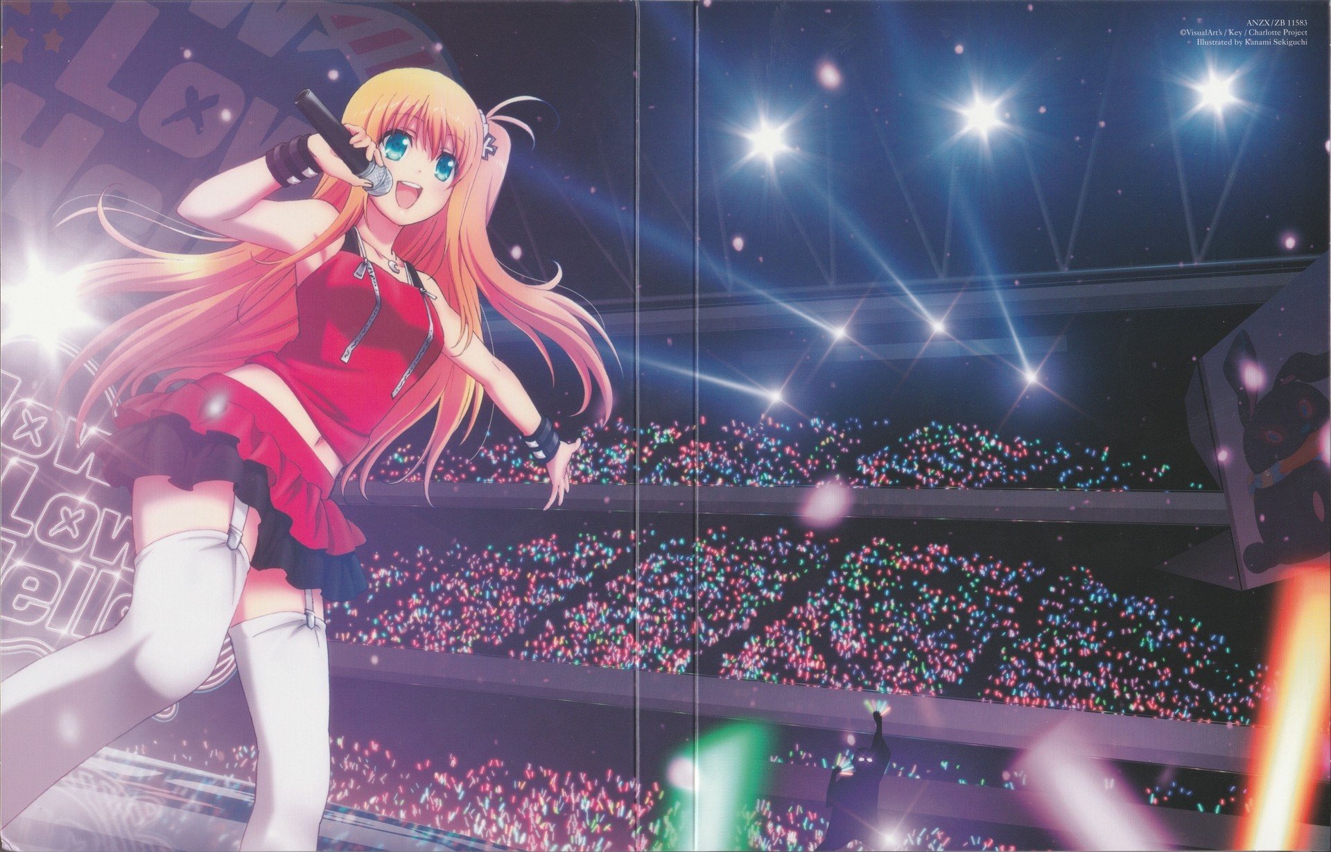 Charlotte (anime), Anime girls, Nishimori Yusa, Thigh highs Wallpaper