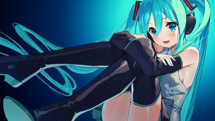 anime girls, Anime, Vocaloid, Thigh highs HD Wallpaper Desktop Background