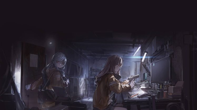weapon, Anime girls HD Wallpaper Desktop Background