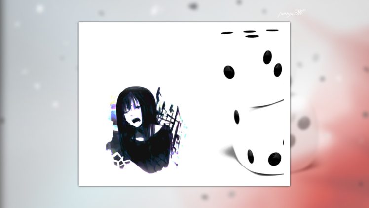 simple, Simple background, Dice, Anime girls, Anime HD Wallpaper Desktop Background