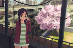 anime, Artwork, Anime girls, Spring
