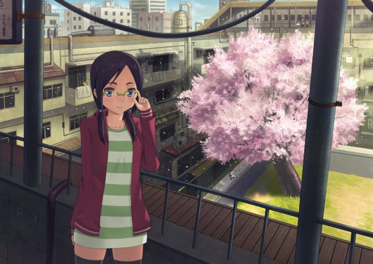 anime, Artwork, Anime girls, Spring HD Wallpaper Desktop Background