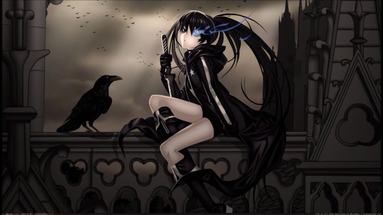 Black Rock Shooter, Black outfits Wallpaper