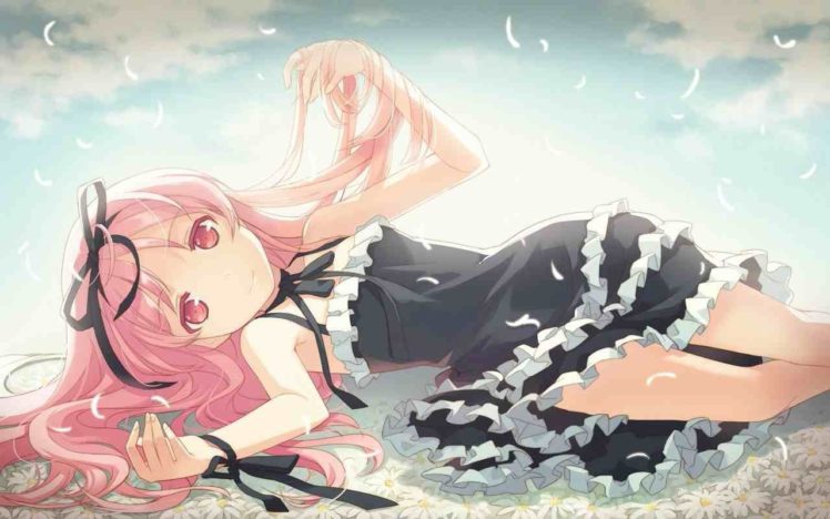 pink hair, Pink eyes, Anime girls, Mahou Shoujo Madoka Magica HD Wallpaper Desktop Background