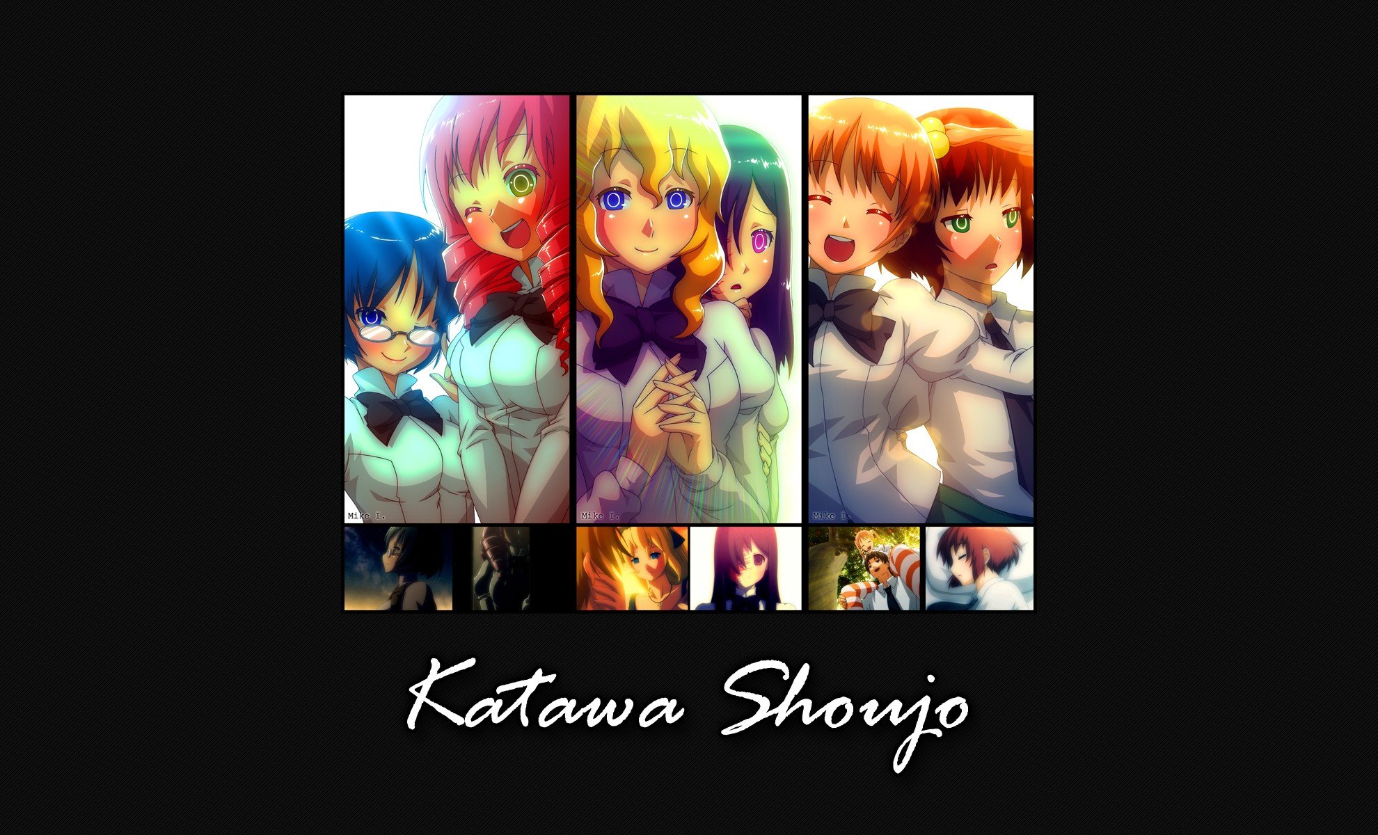 Katawa Shoujo, Anime girls, Rin Tezuka, Lilly Satou, Hanako Ikezawa, Ibarazaki Emi, Shizune Hakamichi, Shiina Mikado Wallpaper