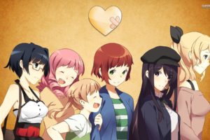 Katawa Shoujo, Anime girls, Hanako Ikezawa, Shiina Mikado, Shizune Hakamichi, Rin Tezuka, Ibarazaki Emi