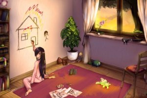 Katawa Shoujo, Visual novel, Anime girls, Hanako Ikezawa
