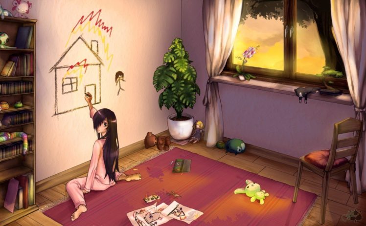 Katawa Shoujo, Visual novel, Anime girls, Hanako Ikezawa HD Wallpaper Desktop Background
