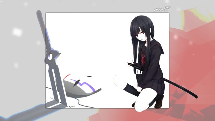 Coffee Kizoku, Anime, Simple background, Darker than Black, School uniform, Anime girls HD Wallpaper Desktop Background
