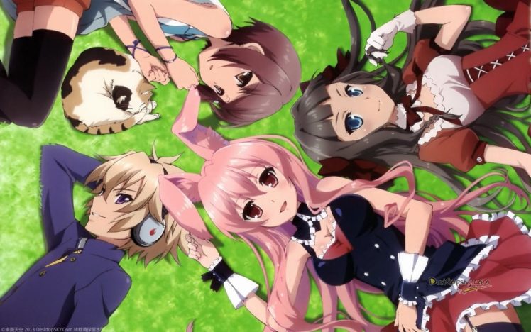 pink hair, Anime girls, Anime HD Wallpaper Desktop Background