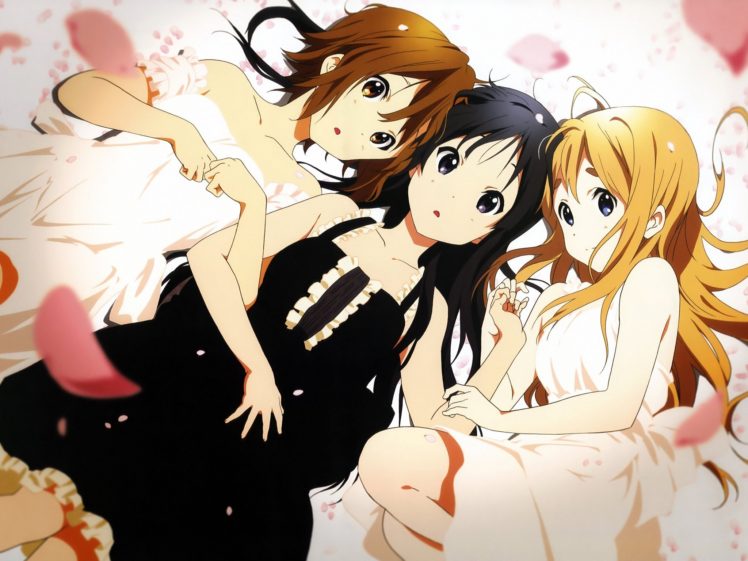 K ON!, Akiyama Mio, Kotobuki Tsumugi, Tainaka Ritsu, Anime, Anime girls HD Wallpaper Desktop Background