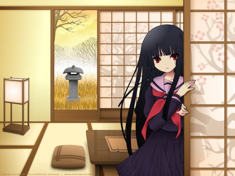 Enma Ai, Anime girls, Anime, Kimono, Long hair HD Wallpaper Desktop Background