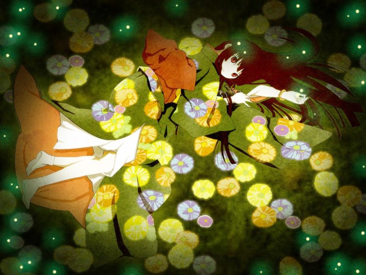 Enma Ai, Anime girls, Anime, Kimono, Flowers, Long hair HD Wallpaper Desktop Background