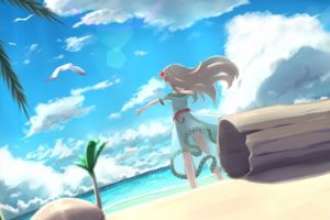 anime girls, Anime, Beach, The Legend of Zelda