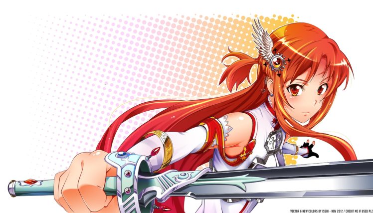 Sword Art Online, Yuuki Asuna, Anime girls HD Wallpaper Desktop Background