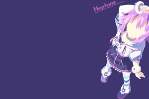 Hyperdimension Neptunia, Anime girls, Anime, Neptune (Hyperdimension Neptunia), Minimalism