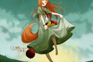 Spice and Wolf, Holo, Apples, Anime girls